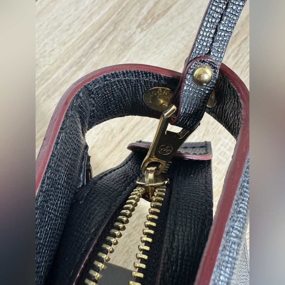 Longchamp Black Medium Satchel Bag - Picture 8 of 16